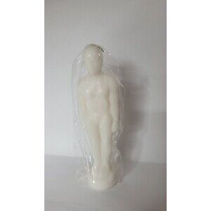 Man Shaped Candle White Figural